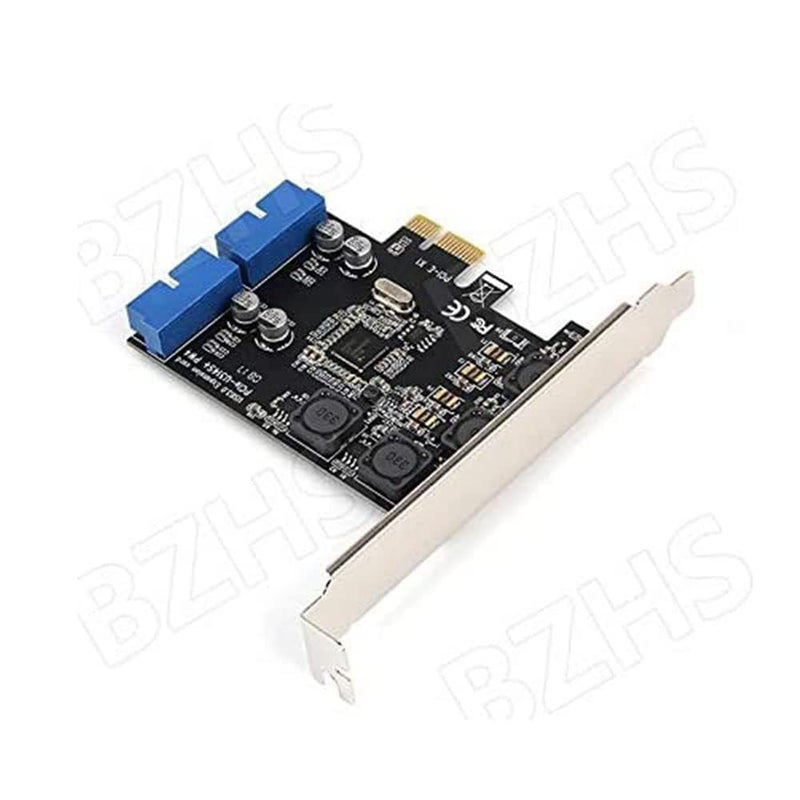 Mustpoint PCI-E X1 to 2 Ports 19 Pin USB 3.0 Header PCI Express to Dual 20 Pin USB 3.0 Card - Image 3